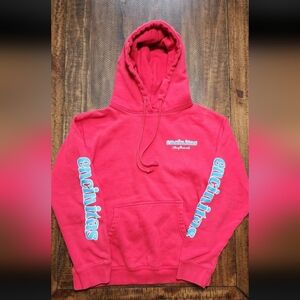 Encinitas Surfboards Hoodie Mens Size M Red California Surfing Surfshop